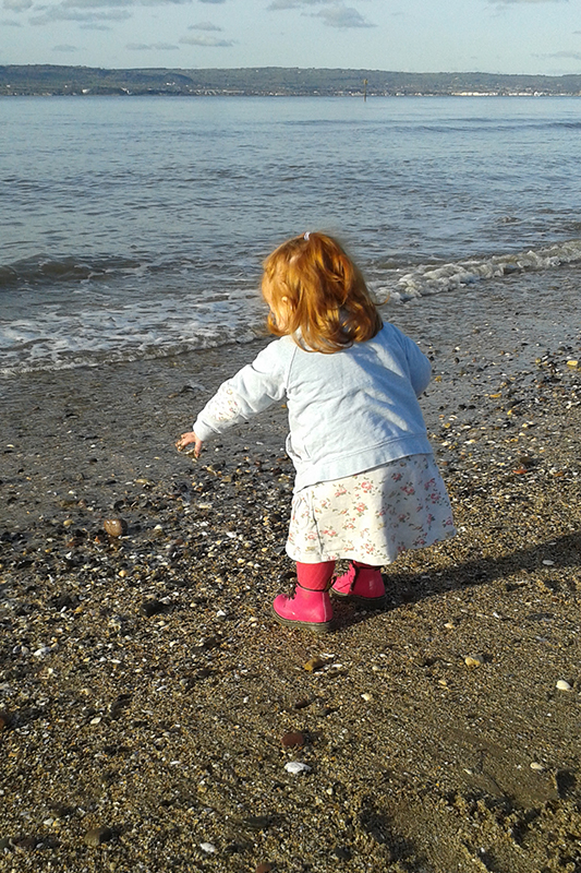 Toddler on the beach