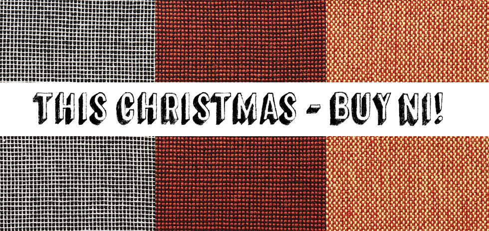 This Christmas Buy NI. Image features fabric by © Mourne Textiles